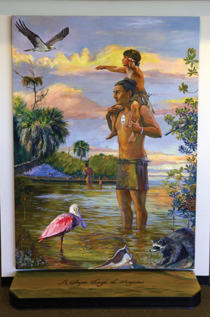 “A Glimpse Through the Mangroves”, by Carrie M. Jadus As seen in the Weedon Island Preserve Cultural and Natural History Center