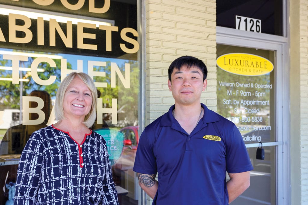 Consultant Robin Hooper and Owner, Zhong Cao