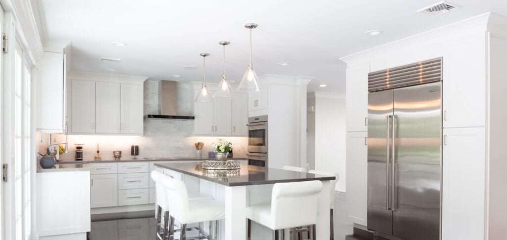 White Cabinets available at Luxurable Kitchen and Bath St Petersburg