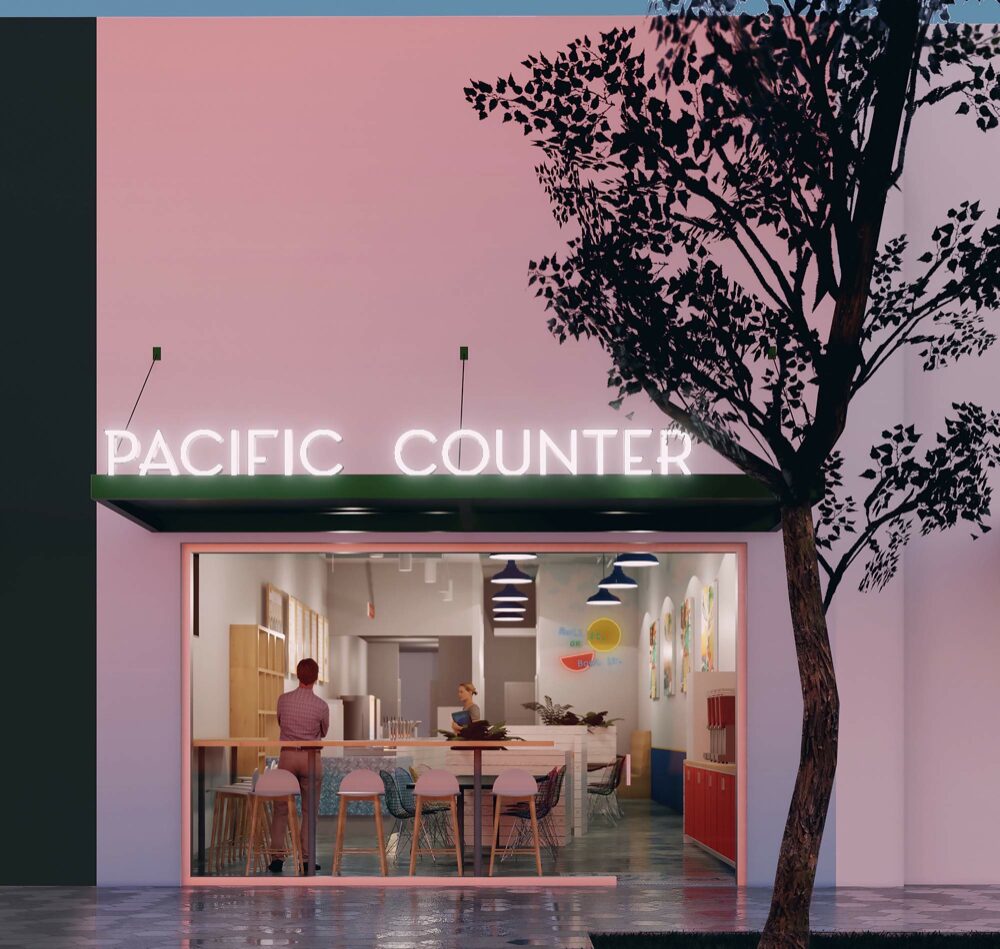 Pacific Counter rendering, Photo courtesy of Wannemacher Jensen Architects