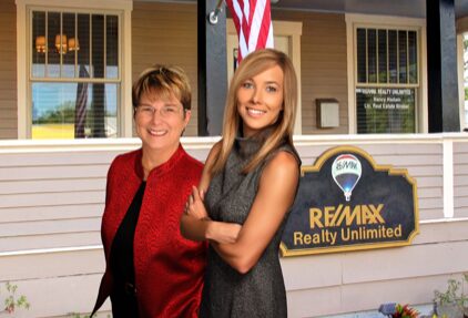 Owner/broker Nancy Hadam and broker Jenny Roche of RE/MAX Realty Unlimited
