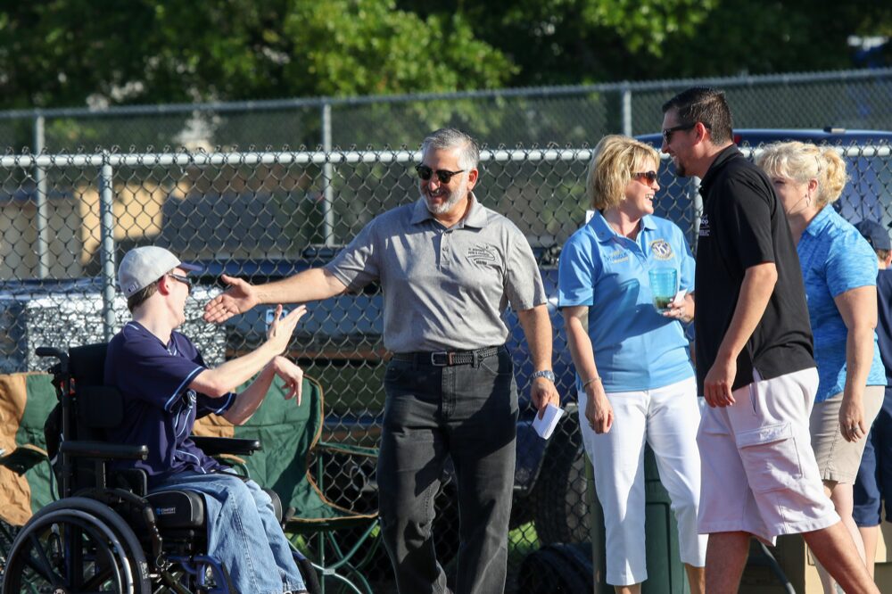 Many people, including Mayor Rick Kriseman, attended the Miracle League Opening Day on April 14th. Photo by Brian Brakebill.