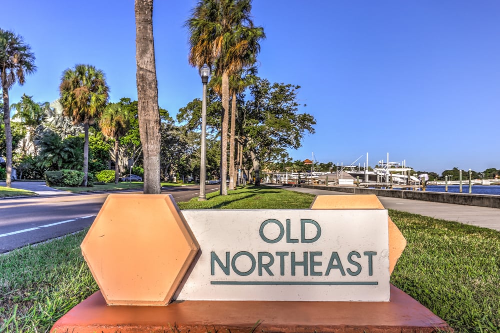Historic Old Northeast Sign on Coffee Pot Blvd. Photo by Tony Sica.