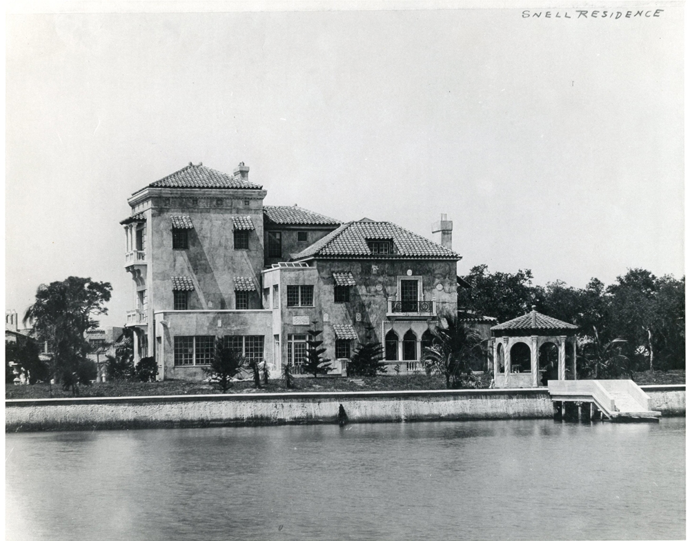 Home built by C. Perry Snell in 1924. Photo courtesy of St. Petersburg Museum of History.