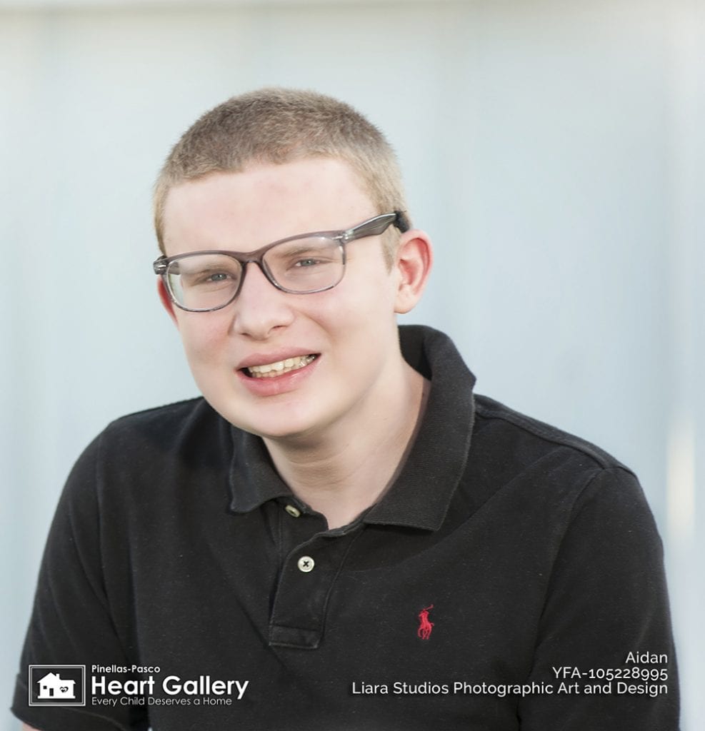 Heart Gallery of Pinellas and Pasco: Aidan likes putting together model cars and drawing. He also also enjoys swimming, bicycling and watching the Tampa Bay Rays. Photo by Liara Studios Phographic Art and Design.