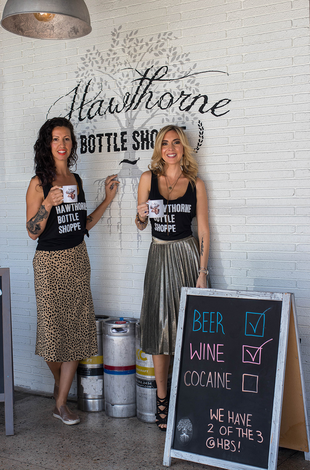 Hawthorne Bottle Shoppe owners, Tegan Foster and Amanda King. Photos by Brooke DeMartino.