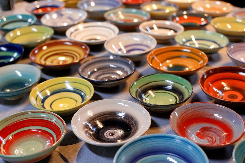 Visit during ArtWalk for 20% off select pieces and “Buy 2, Get One Free” pricing for small demonstration bowls