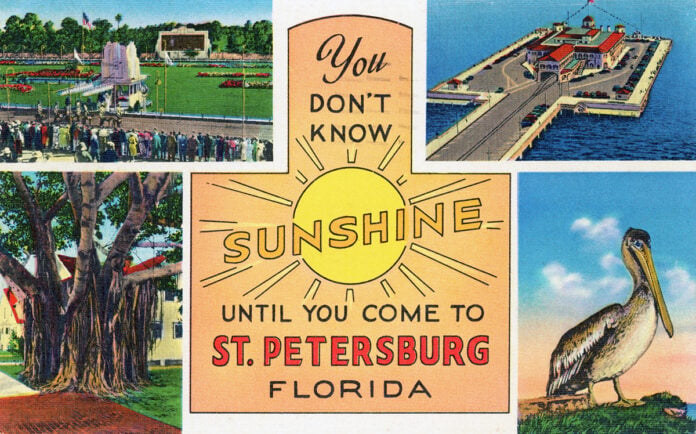 You don’t know sunshine until you come to St. Petersburg, Florida. 1953 (circa). State Archives of Florida, Florida Memory.
