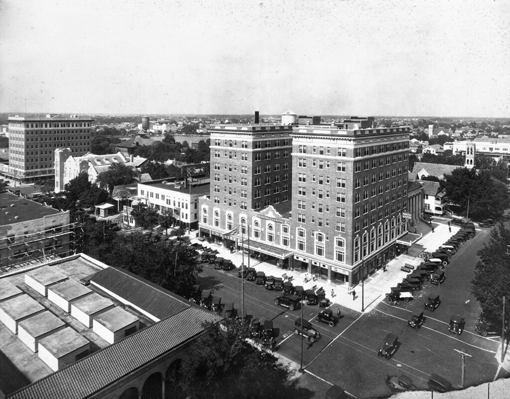 Reeves, M. W. Bird’s eye view of the Princess Martha hotel - Saint Petersburg, Florida. 1925 (circa). State Archives of Florida, Florida Memory.