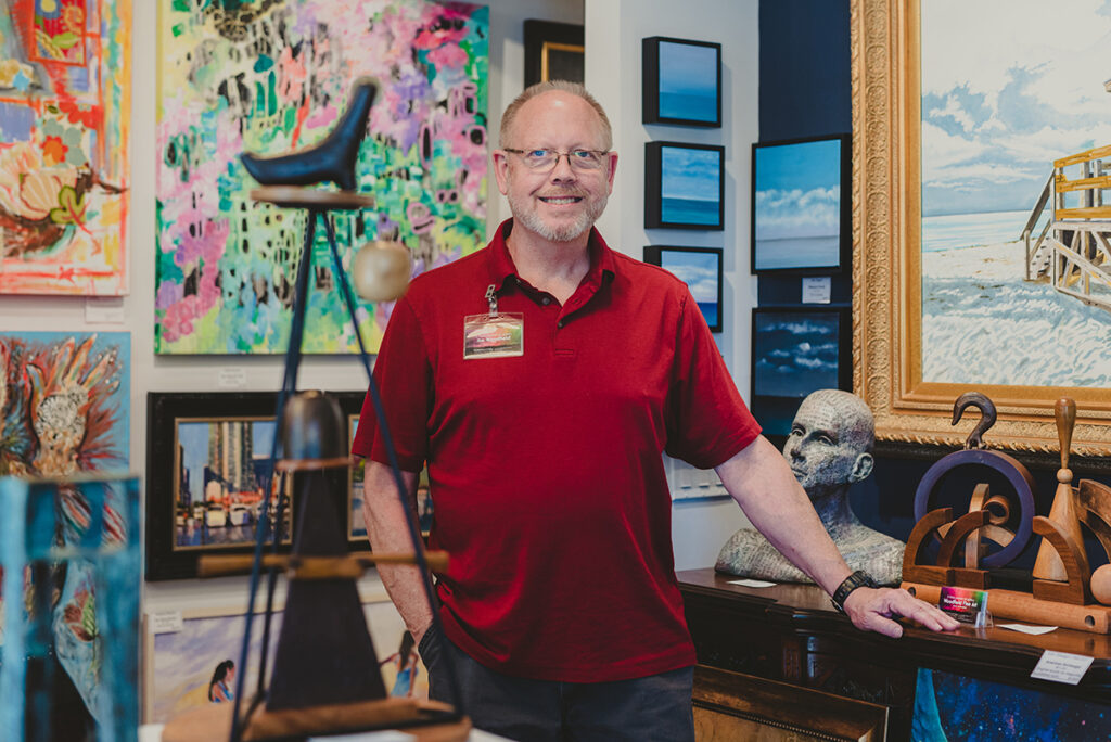 Jim Woodfield, owner of Woodfield Fine Art Gallery located at 2323 Central Ave.