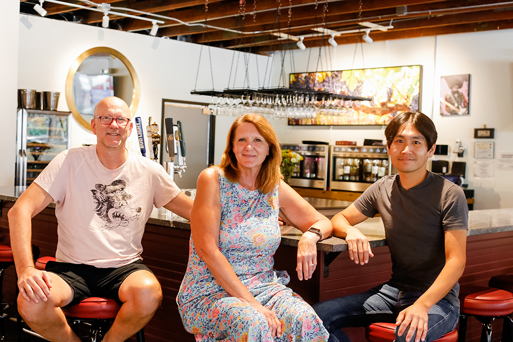 From left to right: Jeff Herman, Owner, Leslie Culbertson, General Manager, and Yusuke Ouchi, Owner-Chef. Photo by Kristina Holman
