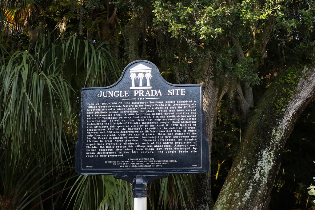 Jungle Prada historical site information. Photo by Brian Brakebill