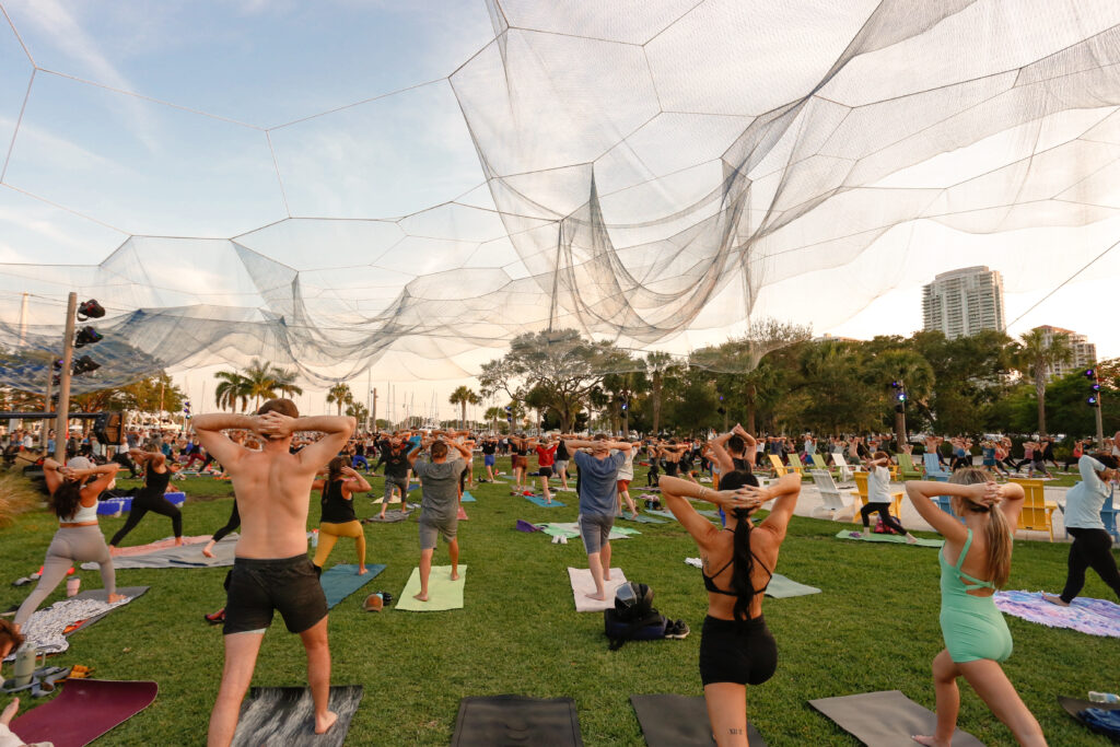 The Body Electric also hosts Free Yoga at the St. Pete Pier every first Wednesday of the month. Photo by Kristina Holman